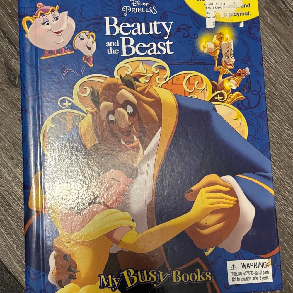 Disney Beauty and the Beast Blue Activity Book